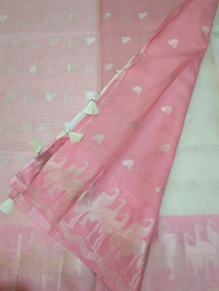 Silk Kota Weaving  - Bone