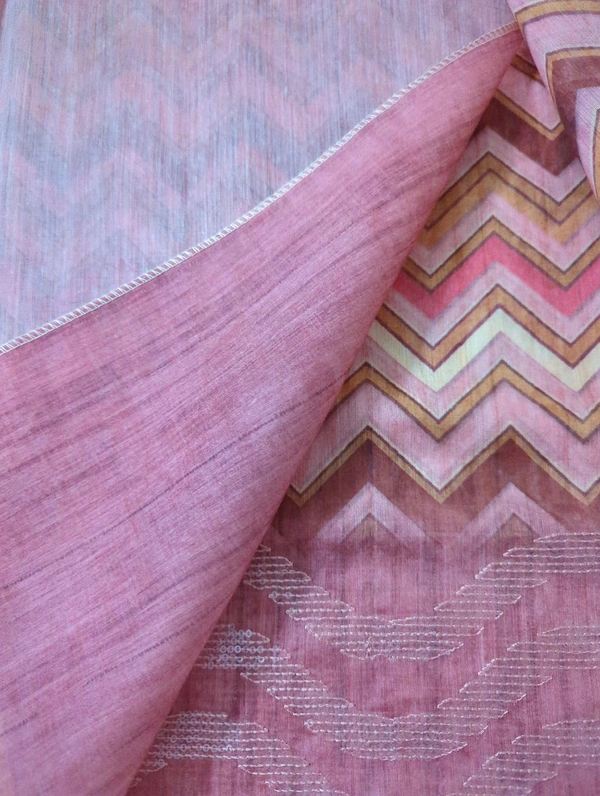 Soft Tusser Sequence  - Tickle Me Pink 4