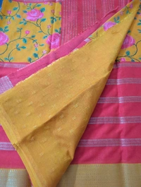 Semi Mysore Crepe  - Red 3