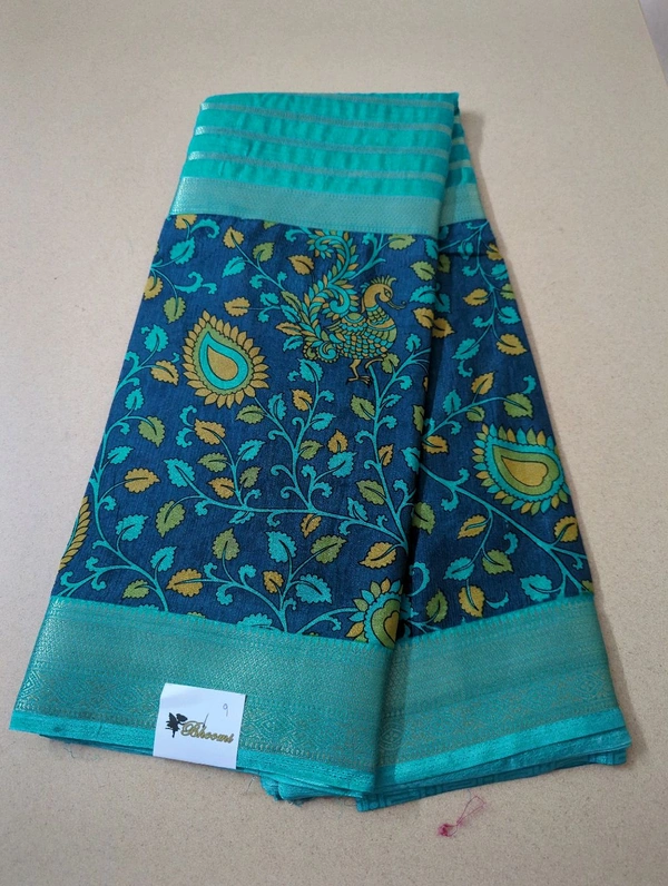 Semi Mysore Crepe  - sky blue 9