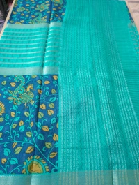 Semi Mysore Crepe  - sky blue 9