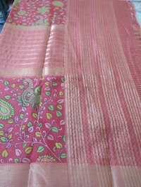 Semi Mysore Crepe  - Red Orange 10