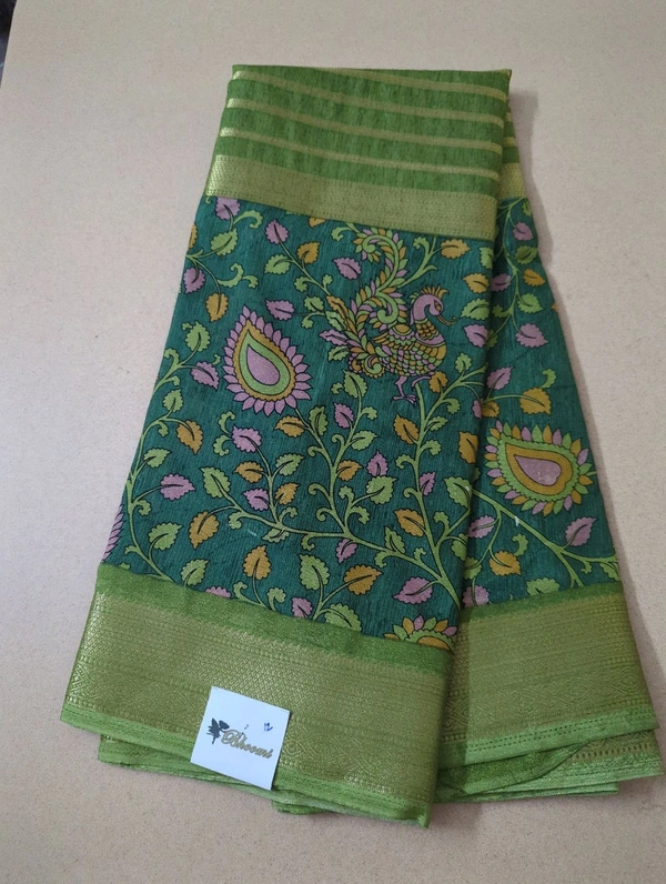 Semi Mysore Crepe  - green 12