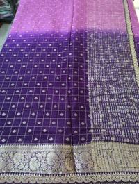 Pure Chinnon With Work - Pigment Indigo