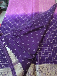 Pure Chinnon With Work - Pigment Indigo
