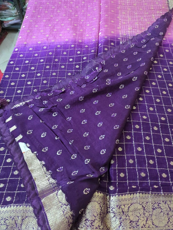 Pure Chinnon With Work - Pigment Indigo