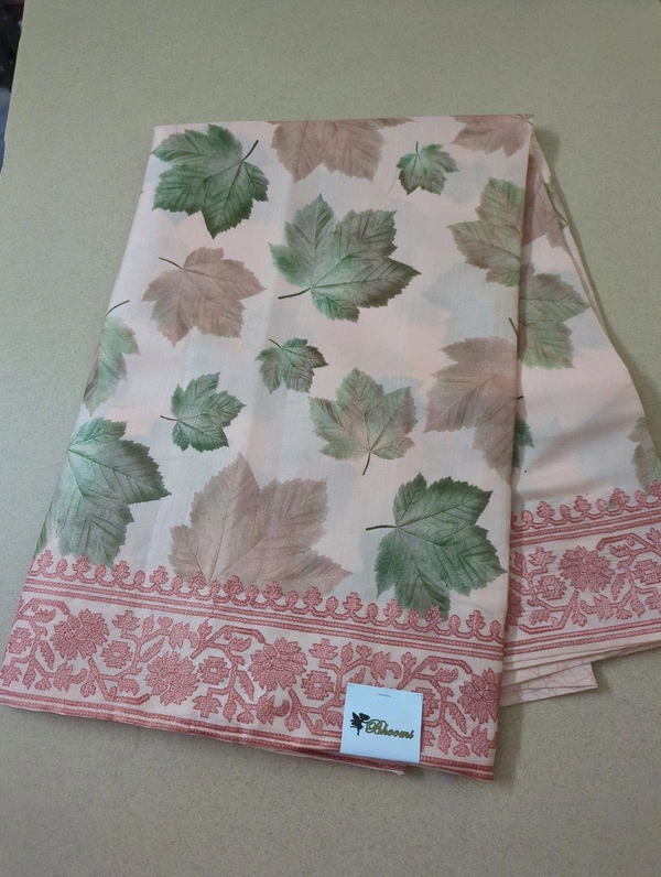 Soft Tusser Designer  - Wax Flower