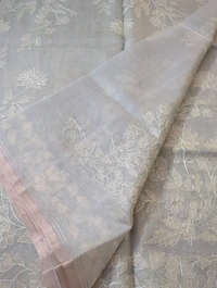 Silk Organza Designer  - green
