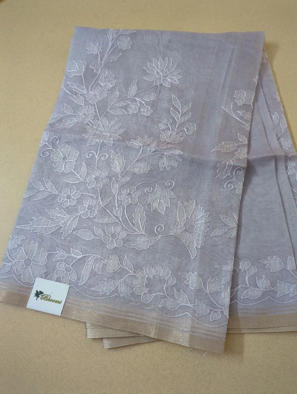 Silk Organza Designer  - Light Wisteria