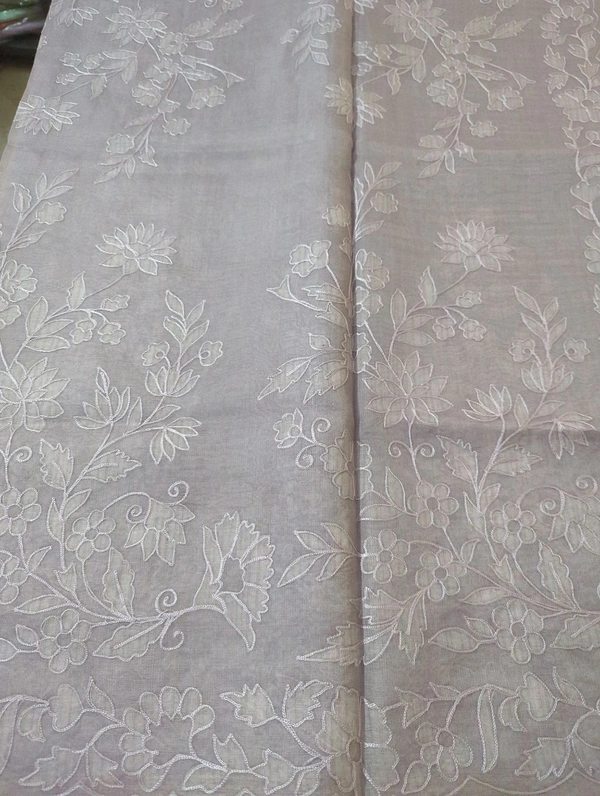 Silk Organza Designer  - Light Wisteria