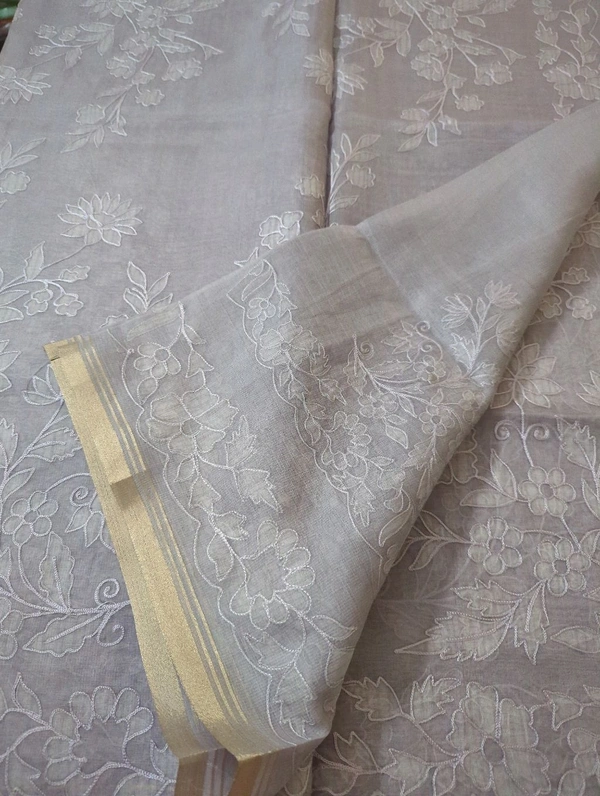 Silk Organza Designer  - Light Wisteria