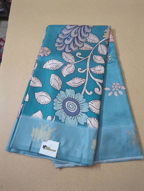 Soft Tusser Mushru - Teal