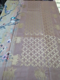 Soft Tusser Mushru - Bone