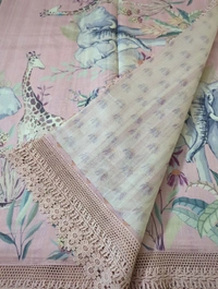Designer Tusser Digital  - Pink 9