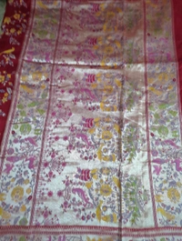 Tusser Georgette Offer - Red
