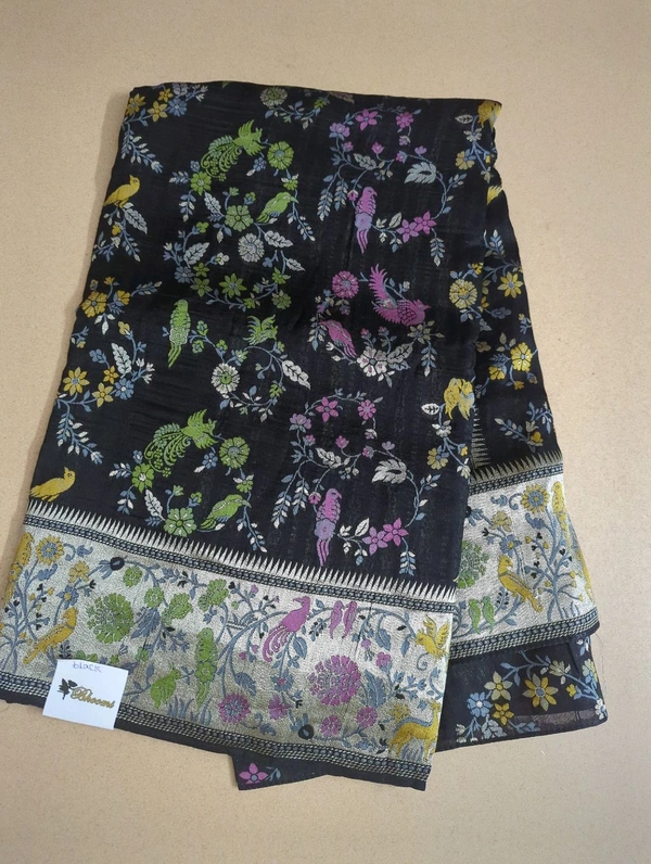 Tusser Georgette Offer - Black