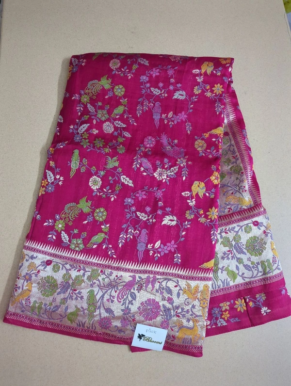 Tusser Georgette Offer - Pink