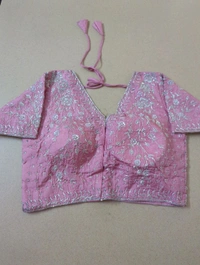 Soft Russian With Desiner Readymade Blouse  - Mona Lisa