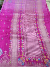 Tussar Georgette  - pink