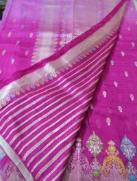 Tussar Georgette  - pink