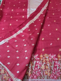 Tusser Georgette Offer - red