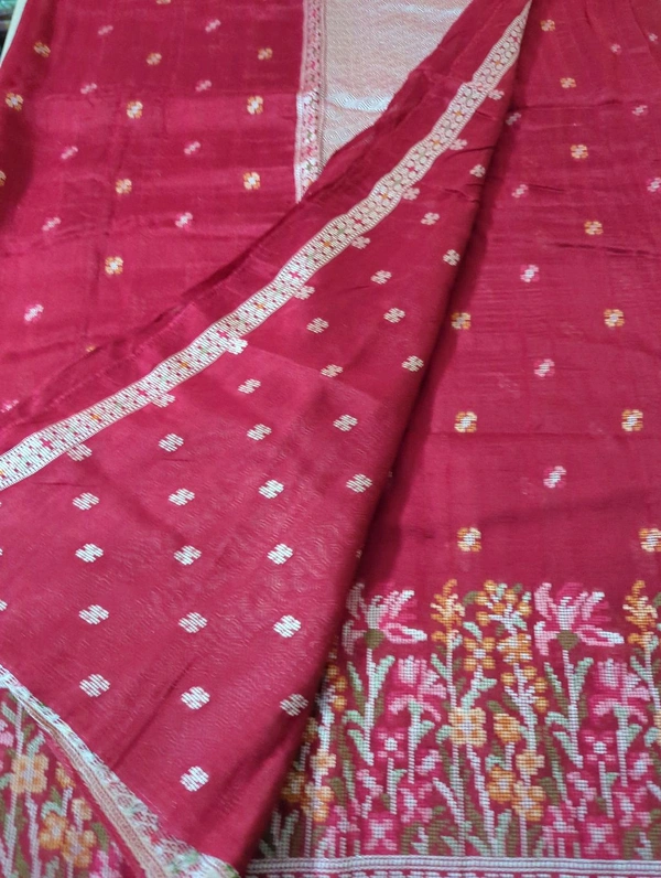 Tusser Georgette Offer - red