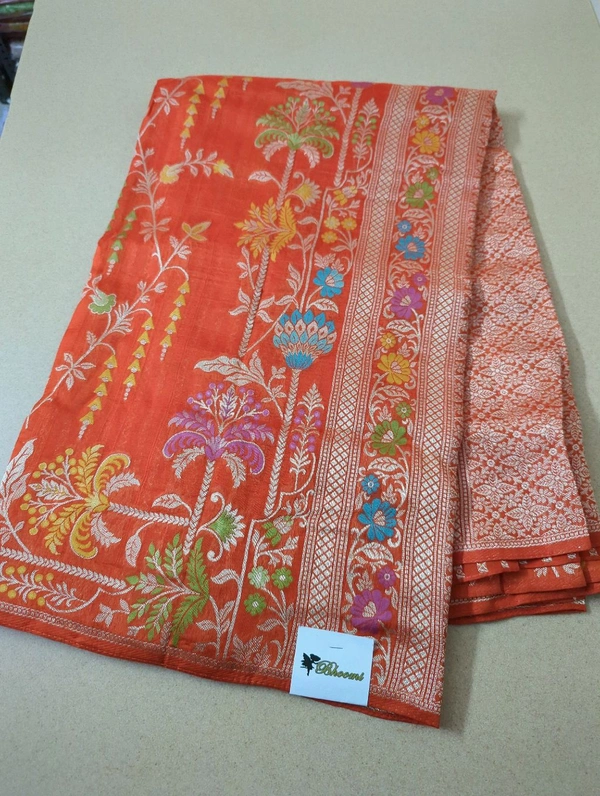 Tusser Georgette Offer - orange