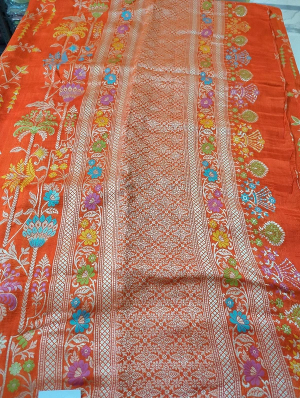 Tusser Georgette Offer - orange