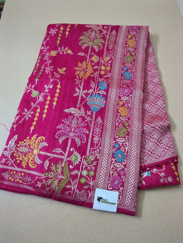 Tusser Georgette Offer - pink