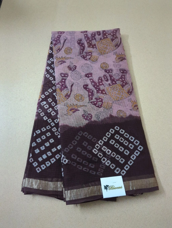 Pure Cotton Kota - brown
