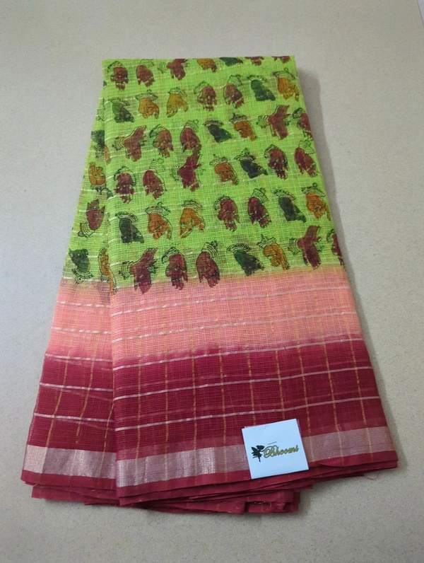 Pure Cotton Kota Checks - green