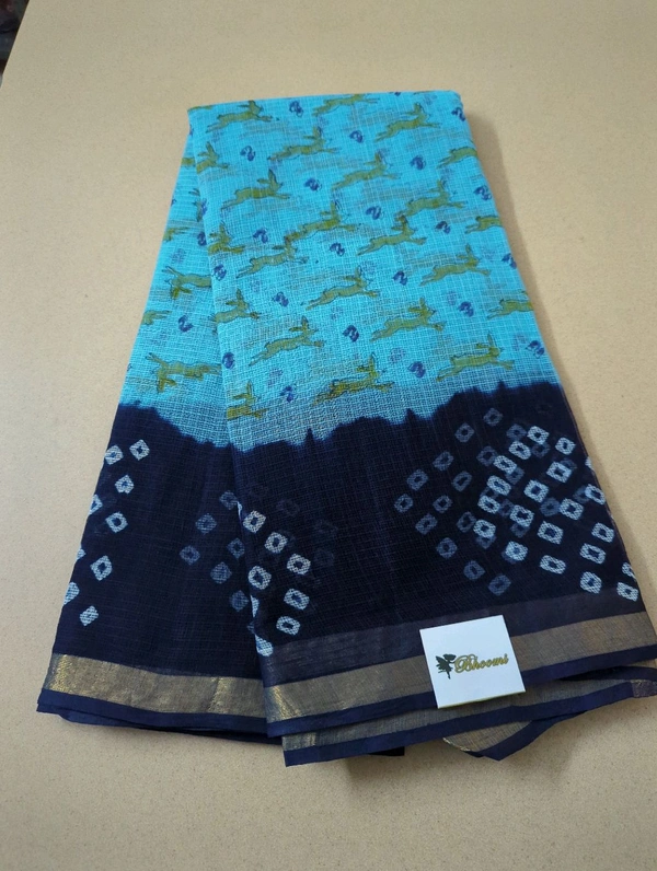 Pure Cotton Kota  - sky blue