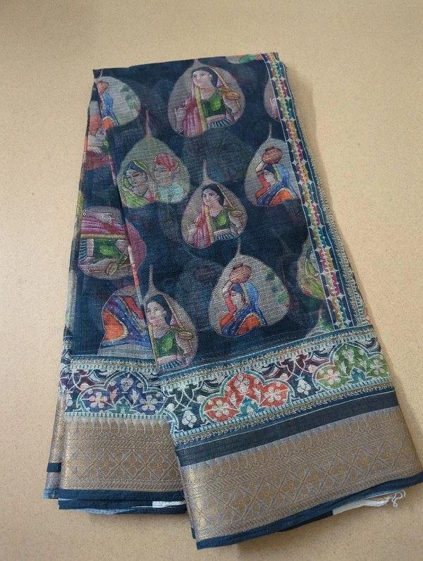 Pure Dobel Cotton Kota  - Blue Stone 8