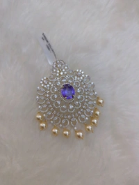 Diamond Replica Pendant With Eartops - Vz