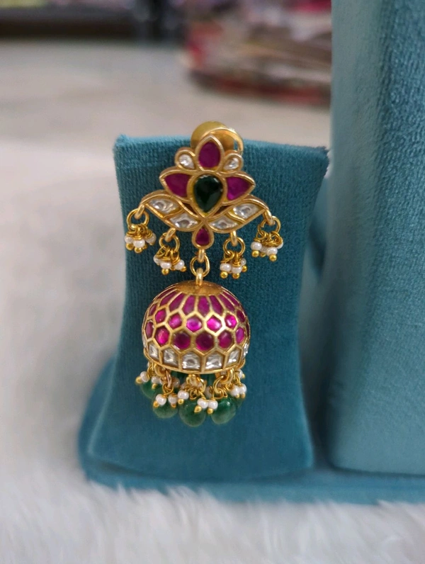 Jadau Kundan Jhumkas - Vz