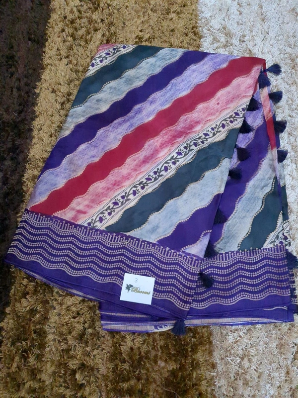 Pure Mushru With Block Print - Seance 3