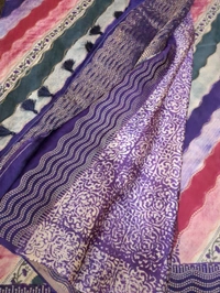 Pure Mushru With Block Print - Seance 3