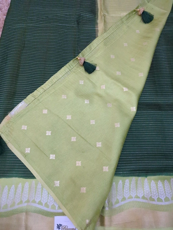 Pure Dola Weaving  - dark green
