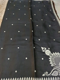 Soft Satin Tusser - Black