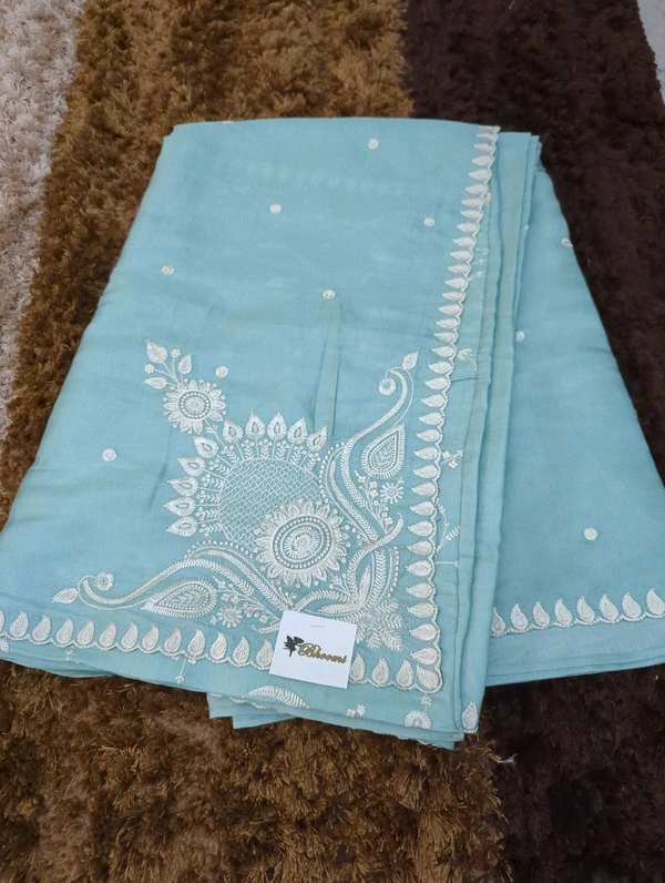 Soft Satin Tusser - Regent St Blue