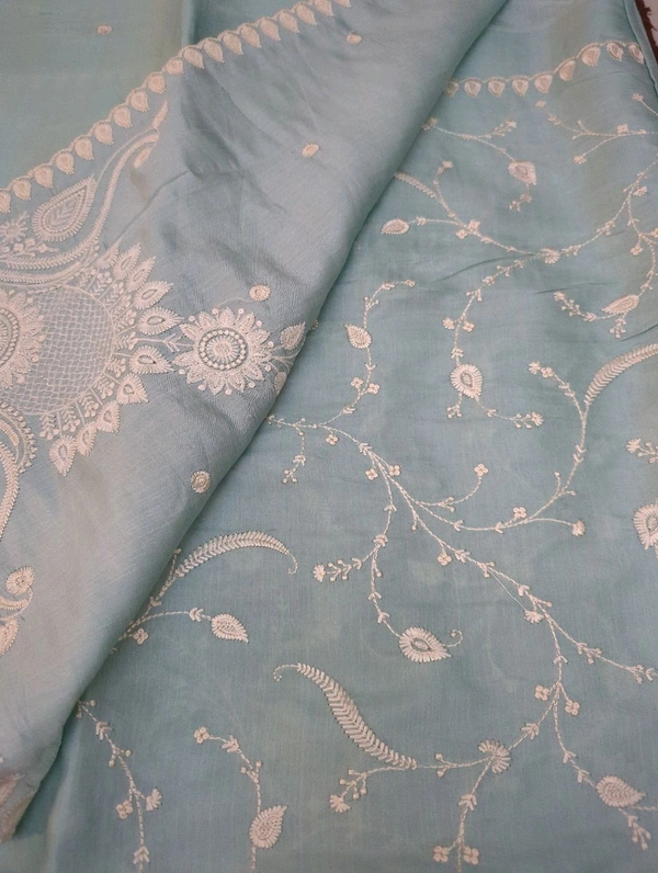 Soft Satin Tusser - Regent St Blue