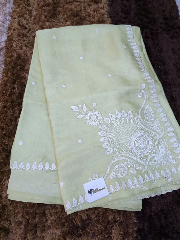 Soft Satin Tusser - Moss Green