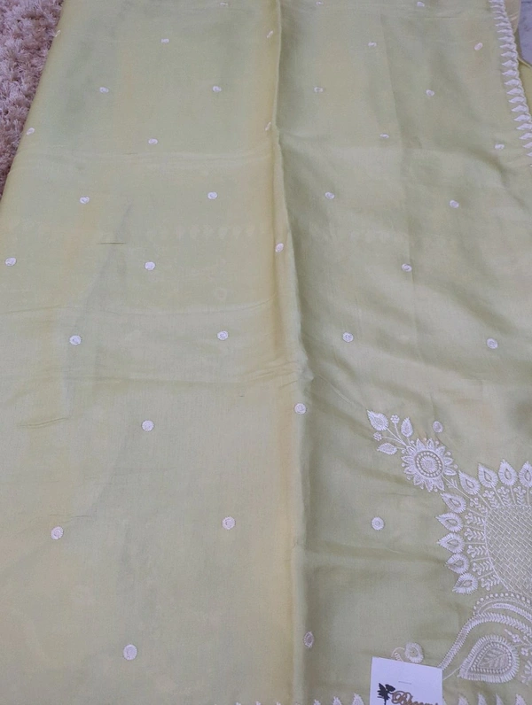 Soft Satin Tusser - Moss Green