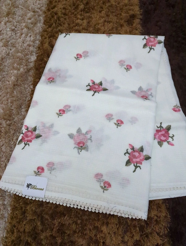 Kota Embroidery  - White