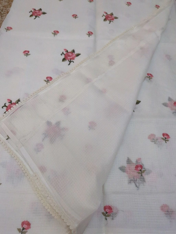 Kota Embroidery  - White