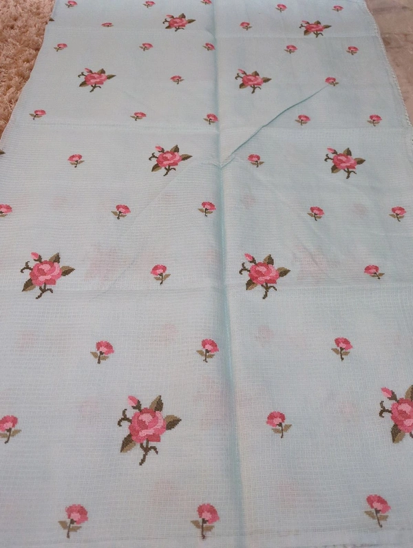 Kota Embroidery  - sky blue