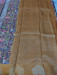 Soft Crepe With Weaving  - Brown