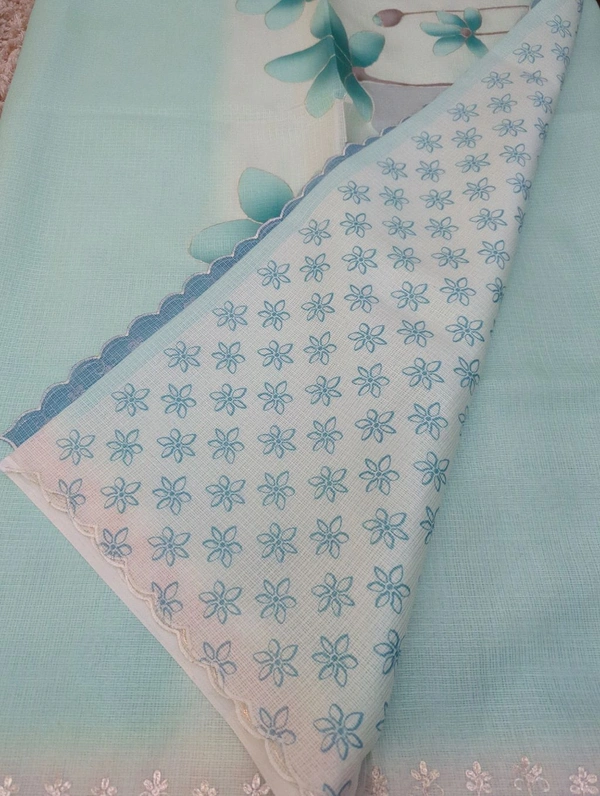 Kota With Pita Work - Eastern Blue