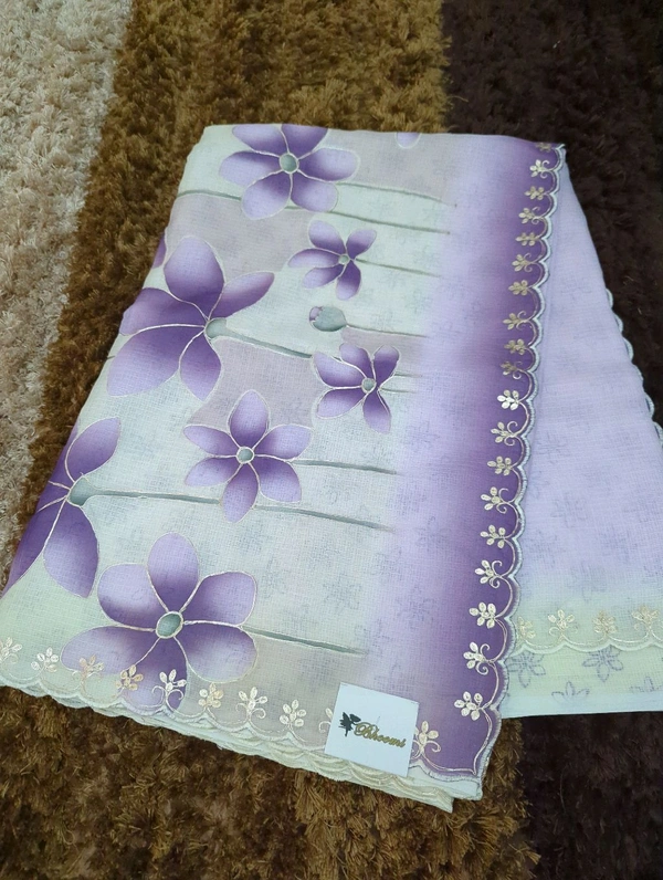 Kota With Pita Work - Electric Violet