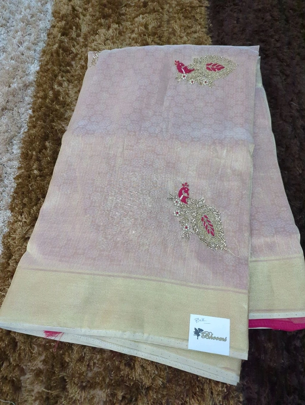 Tissue Brocade - pink